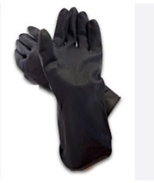 Par De Guantes Negros De Limpieza